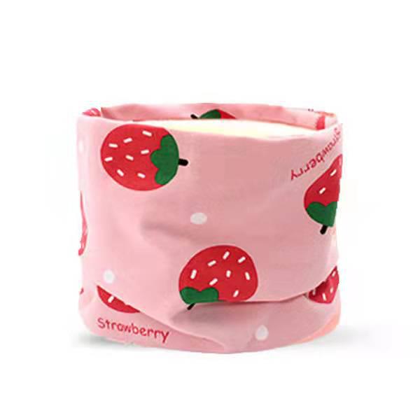 Children's Cotton Velvet Snood: Winter Warm Pullover Scarf for Boys & Girls