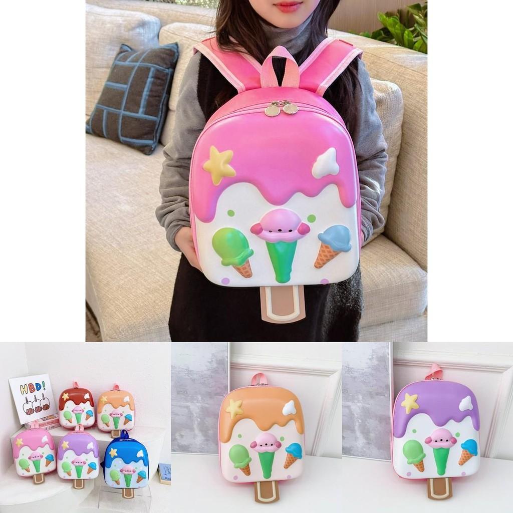 Childrens Cartoon Ice Cream Backpack With Oxford Fabric For Preschool Kids