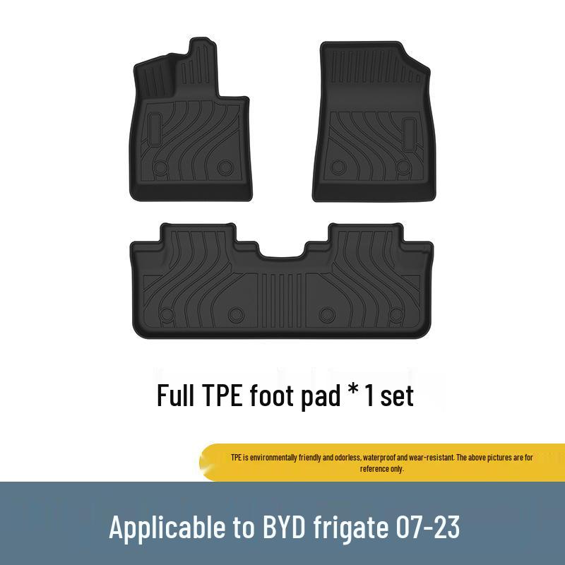TPE Car Floor Mats for 2023 BYD Frigate 07 - Eco-Friendly, Waterproof Trunk and Backrest Mats