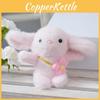 Rabbit Plush Flower Keychain Cartoon Pendant Backpack Decorations Gift Kids