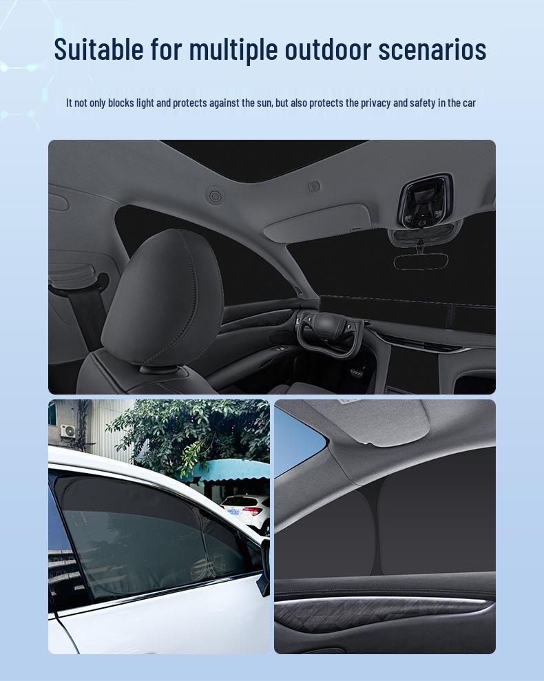 Compatible with ZHIJI 26 LS9: Car Window Sunshade with Heat Insulation, Privacy Protection, and Camping Shade.