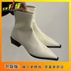 High-end pointed Martin boots women's niche design versatile thick heel thin boots women's new autumn and winter 2025