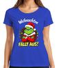 Christmas Falling Out Grinch Xmas Wreath Angry Funny Evil Ladies Tshirt