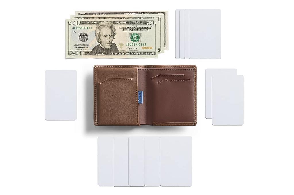 Bellroy Note Sleeve, Schlanke Ledergeldbörse mit RFID-Option (Fasst bis zu 11 Karten) - Haselnuss