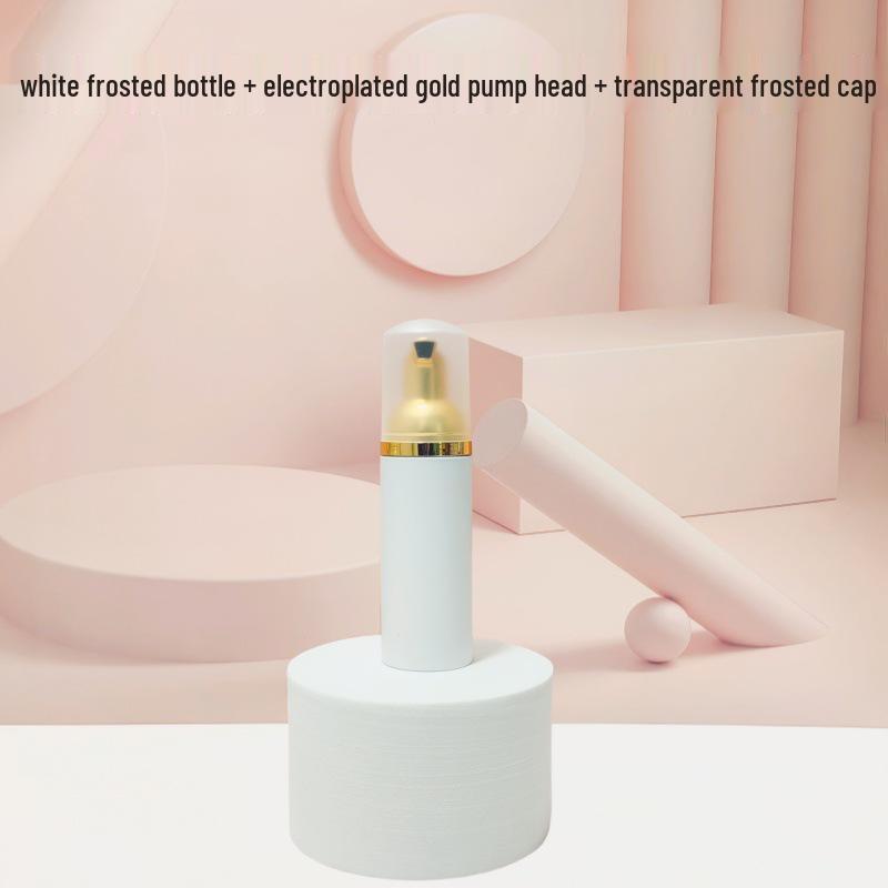 Matte Frosted Foam Face Wash & Eyelash Mousse Pump Bottle, 60ml