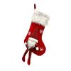 Christmas Stocking Snowflake Santa Claus Decor Non-Woven Fabrics Xmas Stocking Festive Embroidery Decoration