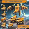 5 In 1 Transform Robot Building Toy Set For Kids, Detachable Construction Transform Vehicles Set, Stem Toy
