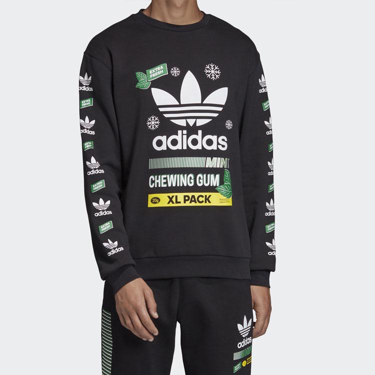Adidas Originals Snowflake Pullover Crewneck Sweatshirt Men Tops Black FP7705
