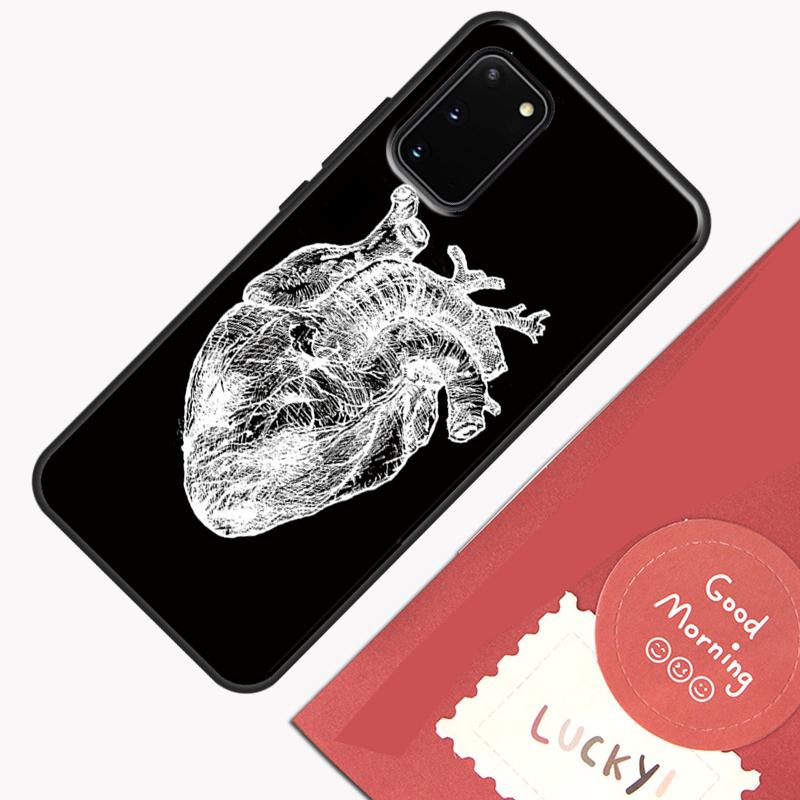 Human Heart Anatomy Phone Case For Samsung Galaxy S25 S26 Ultra S20 S21 S22 S23 S24 Plus S9 S10 S25 FE Cover Shell