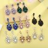 Geometric Alloy Drop Earrings For Women Fashion Statement Party Jewelry