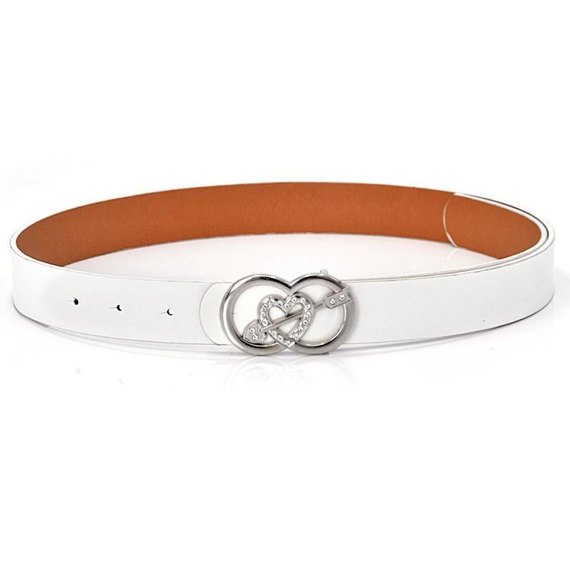 Unique Womens Casual Durable Heart Arrow Buckle Smooth Jeans Belt For Styles All