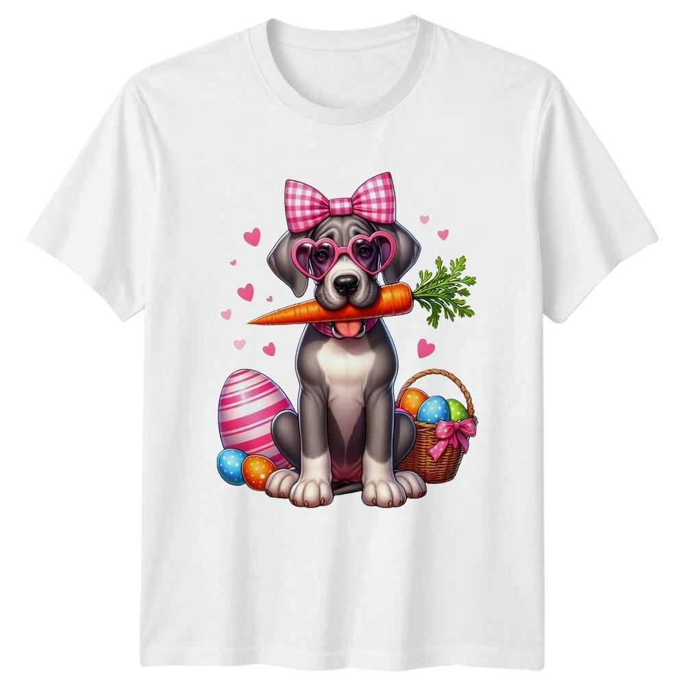 Cute Puppy Dog Holding Carrot Wearing Unisexs TShirt Easter Holiday Dog S