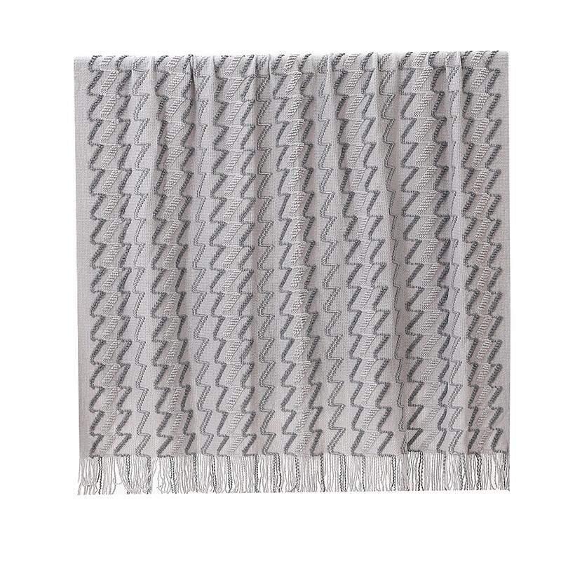 

OEING Knitted Ethnic Throw Blanket 130x230 CM