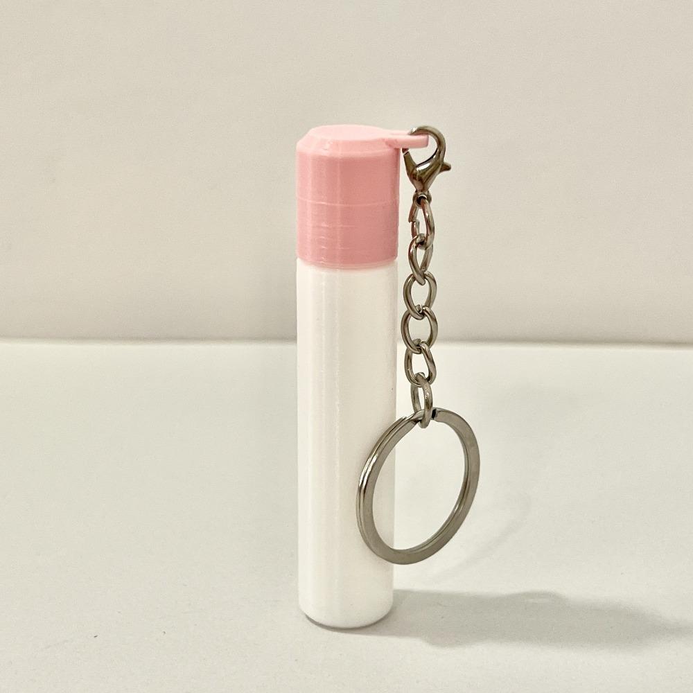 2pcs/Set 3inch Cotton Swab Storage Keychain PLA with Hanging Chain Storage Box Pendant Multi-color Portable Bag Accessories