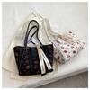 Large Capacity Bag for Women  Korean Version Bag  Pretty Cherry Print Shoulder Bag  Crossbody Bag