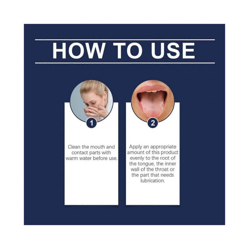 Oral Care Gel for Gag Reflex Relief & Dry Mouth  Moisturizing, Fresh Fruit Scent, Non-Sticky Mouth Gel, 90g