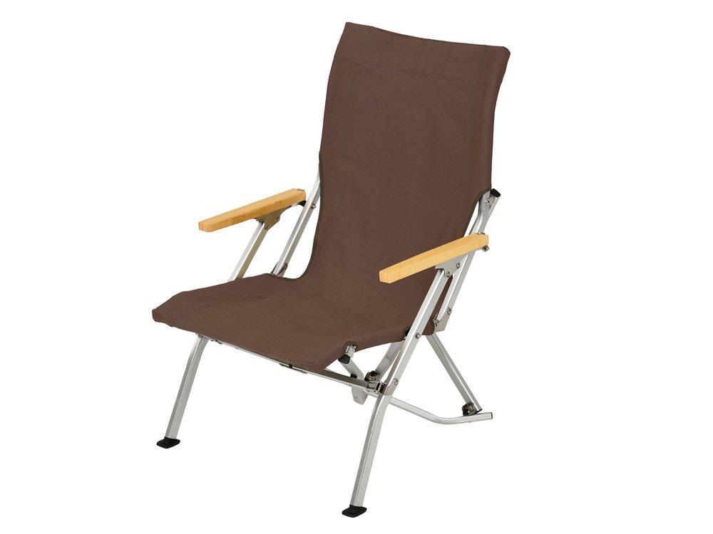 Snow Peak Low Chair 30 Brown Low Chair High Back Stability LV-091BR коричневый