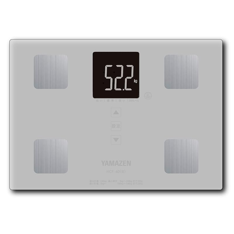 

[Yamazen] weight body composition meter weight scale body fat meter body composition analyzer health meter white HCF-40(W)
