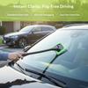 Car Windshield Cleaning Brush With Extended Handle Soft Microfiber Pad Removes Dust Fingerprints In Cars