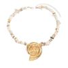 Exaggerated necklace New oversized alloy conch pendant Beach ocean shell string chain Women's collarbone chain