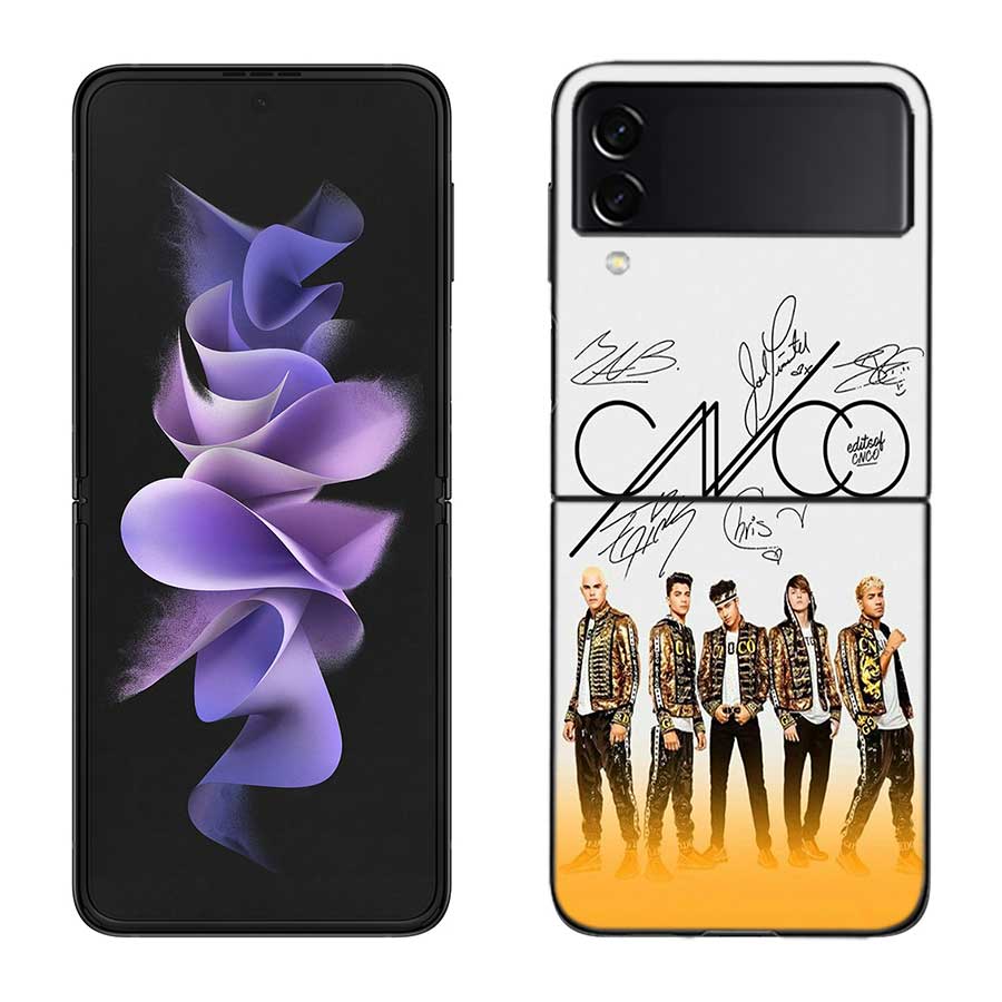 

Cnco Boys Pop Phone Case For Samsung Z Flip 7 6 5G Galaxy Z Flip 5 4 3 Black Hard Cell Cover Luxury PC Shell Coque Samsung Z Flip 7 5G