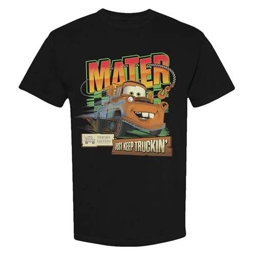 Disney Cars Keep Truckin T Shirt XXL Black L