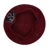 Lolita Girls Heart Buckle Beanie JK Hat Sweet Cool Hair Accessories Fashion Beret Breathable Preppy Style Lolita Hat