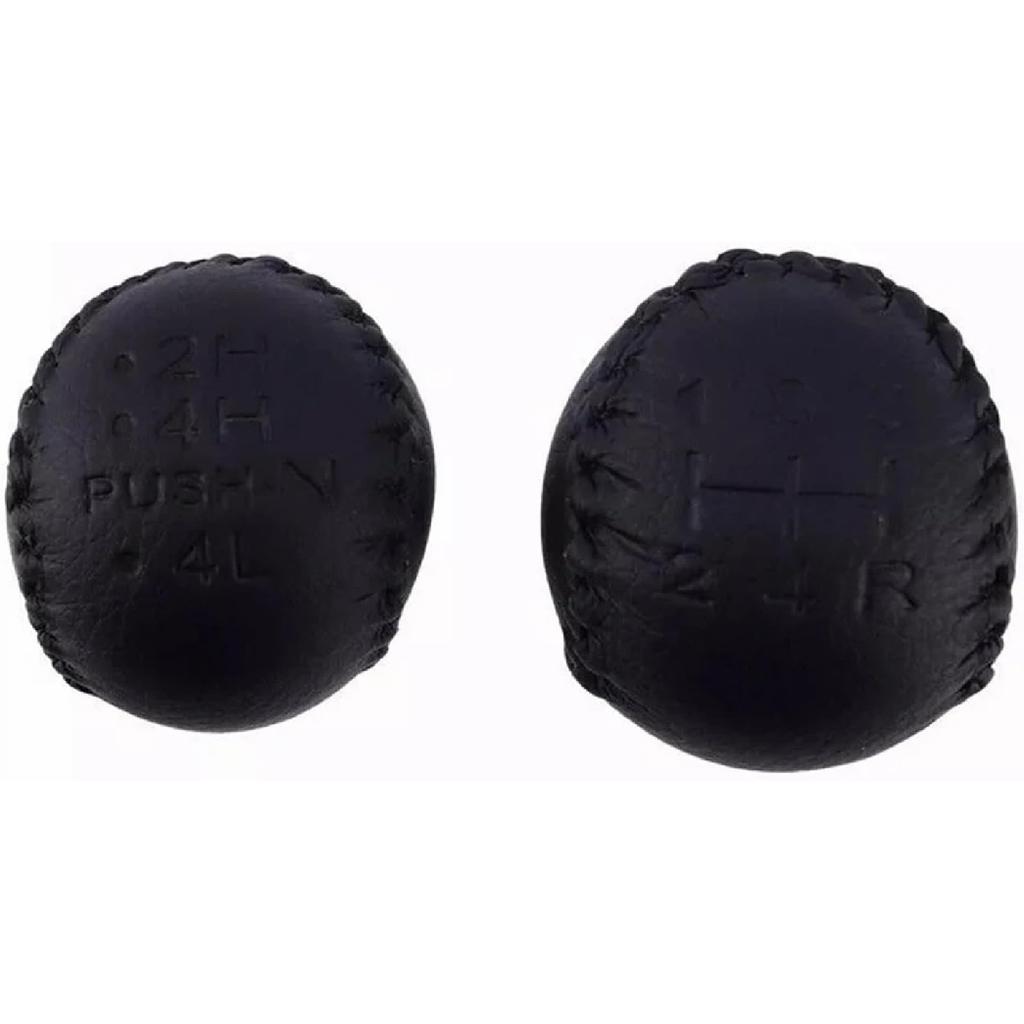 Car Gear Lever Decoration 2Pcs Leather Transfer Case Gear Shift Knobs Fit for Nissan Patrol GU Y61 GQ Y62 32865-40U00 Shifter Konb Car Interior Parts