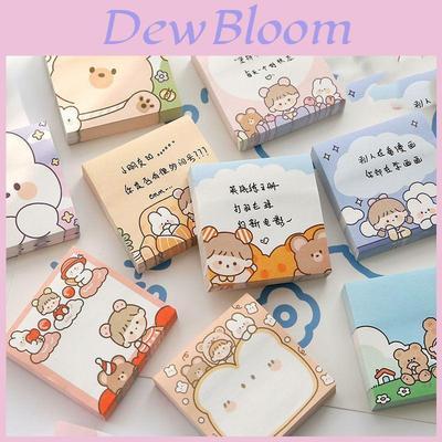 100sheets Memo Sticky Pad Message Notes Decorative Notepad Stationery Supplies