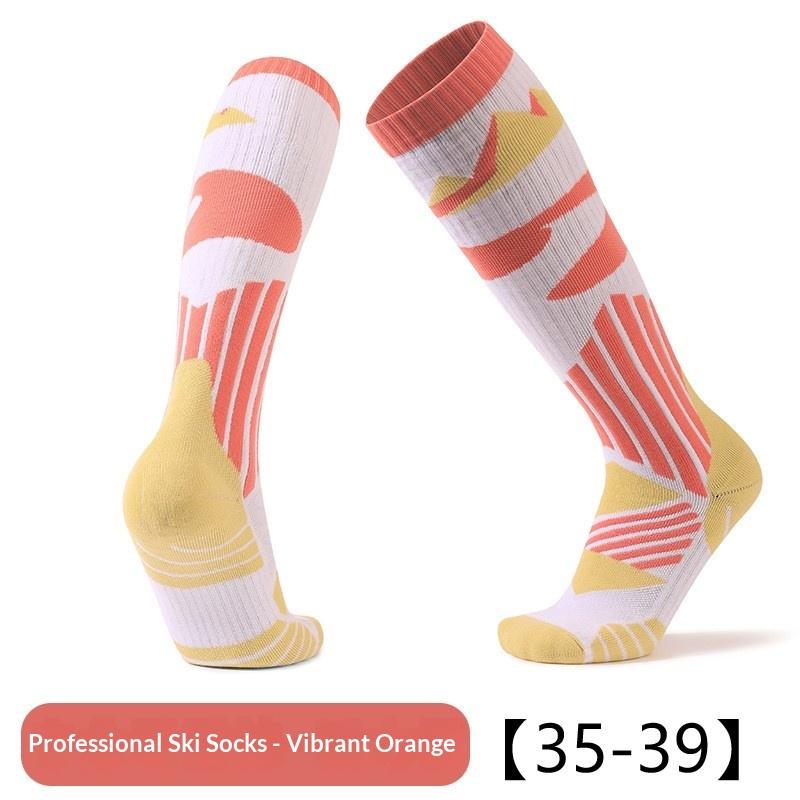 

1 пара профессиональных зимних лыжных носков для взрослых, носки для снегоступов, утолщенные, теплые, спортивные, для сноуборда, велоспорта, футбола, носки для женщин, мужчин, подарок WOMEN оранжевый
