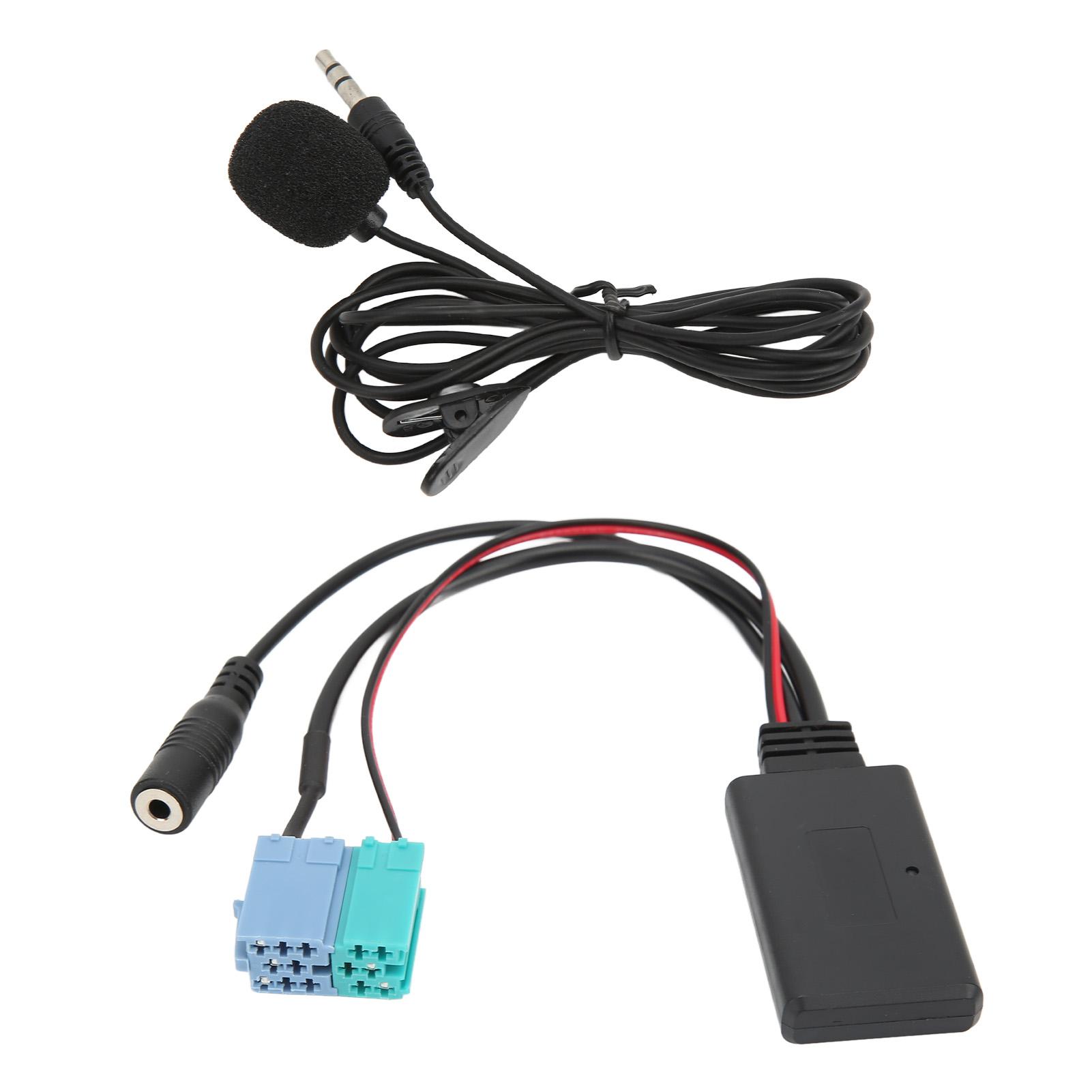 

Car Bluetooth Module Audio Aux Cable Microphone MINI ISO Port for Stereo 8PIN 6PIN Port