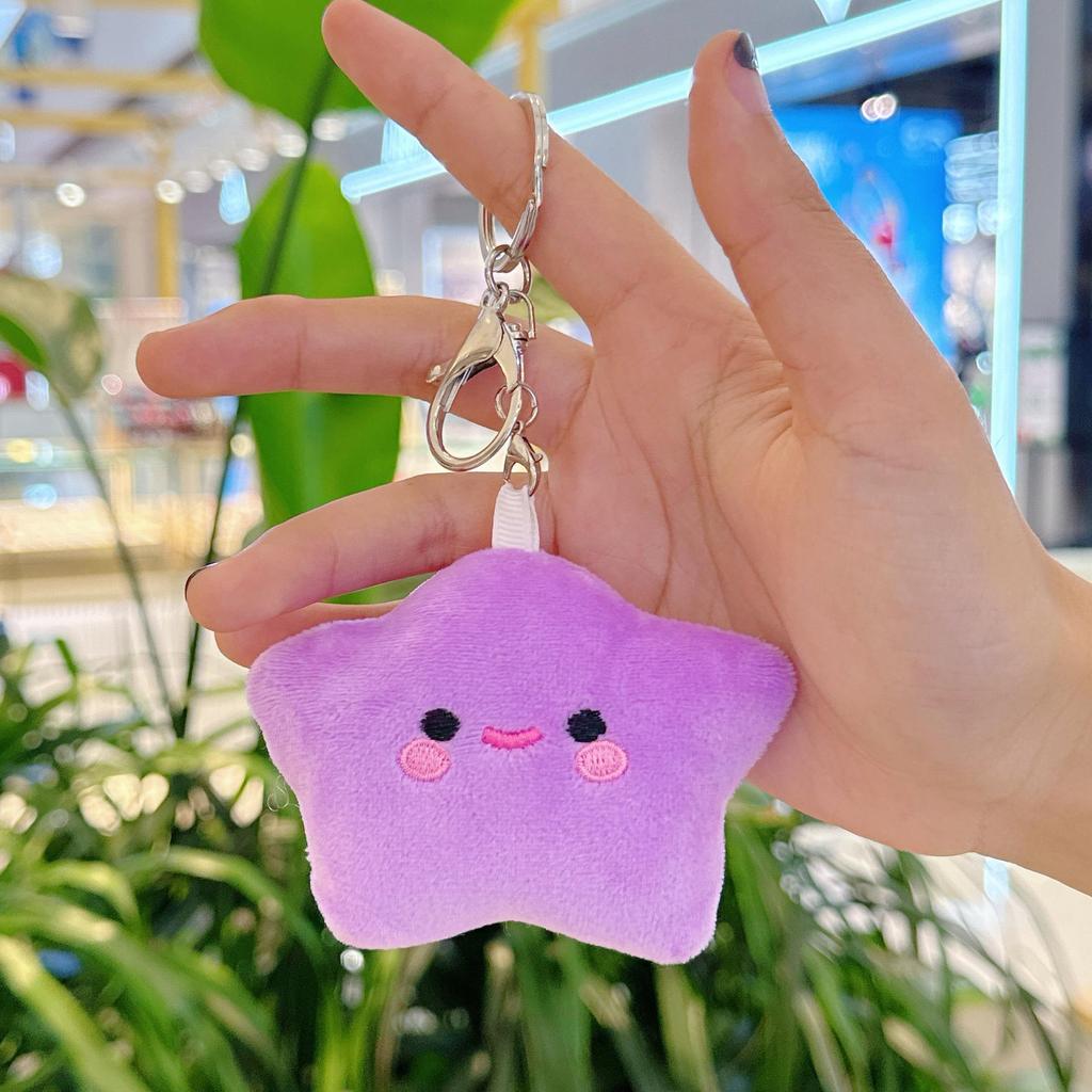 Breloc Creativ de Pluș Stea Strâmbă Pandantiv Rucsac Păpușă Jucărie Animal de Pluș