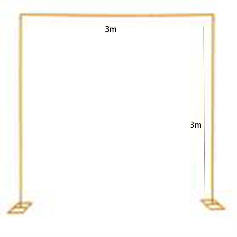 Łuk Ślubny Kwadratowa Żelazna Rama na Balony Metalowy Kuty Stojak na Kwiaty Stojak Dekoracje na Imprezę Urodzinową