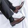Fashion Leather Shoes For Man Platform Genuine Leather Big Size Shoes High Quality Designer Formal Platform Casual Shoes Outdoor