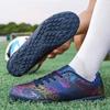 Fashion Men's Soccer Shoes TF Non-Slip Turf Soccer Cleats Lace Up Training Shoe Ultralight Sneaker Light Low Top Football Boots 35-45
