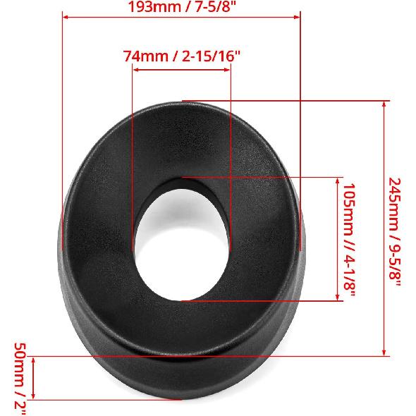 QWORK Motorcycle Helmet Stand, Helmet Service Pad, Helmet Support Donut Ring For Motorcycle Snowmobile Scooter Helmetsm, Black