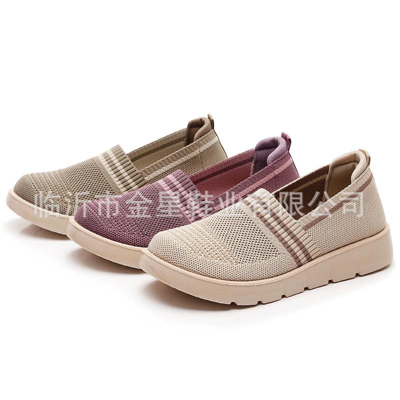2025 summer women's old new versatile soft-soled old Beijing cloth shoes casual breathable flat-soled single shoes soft-soled mother shoes