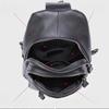 Men's Chest Bag, Genuine Leather Crossbody Bag, Men's Wear-resistant, Expandable, and Reduced Weight