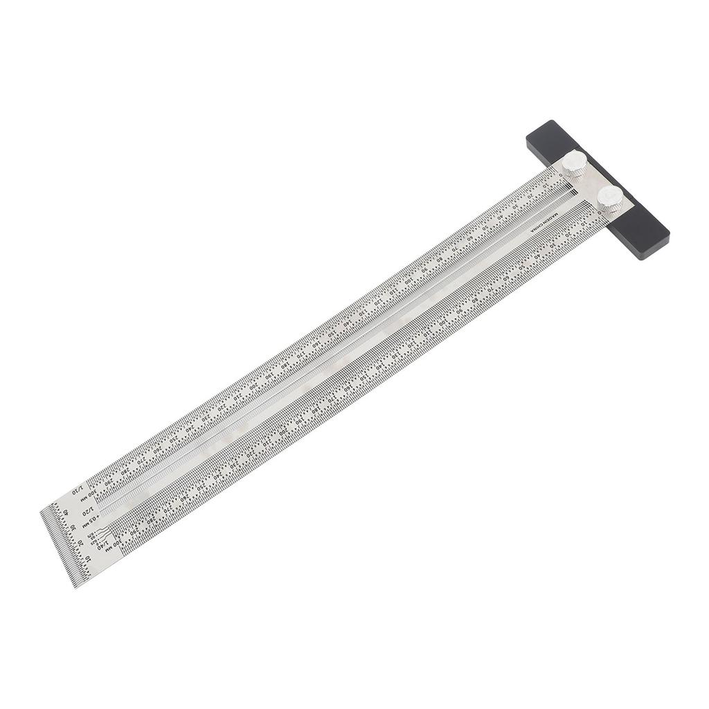 Ultra Accurate Marking T Ruler Stainless Steel Woodworking Scribing T Ruler High Accuracy Carpenter Mark T Ruler