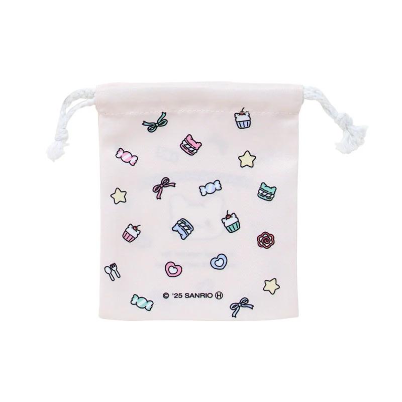 Sanrio HANAMARUOBAKE Set of 3 Drawstring Bags (Pastel Sweets Pop) Japan NEW