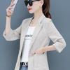 Casual Blazer Lightweight Sun Protection Jacket Women Breathable Thin Short Spring  Suit Petite