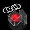Funny Illusion Magic Clear Ball Through Box Gimmick Props Magic Props Ball Penetrate Box Plastic Mentalism Magic Tricks Close Up