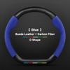 Anti-Slip Suede Carbon Fiber Car Steering Wheel Cover For Chery Tiggo 3 4 5 7 Pro 8 Plus 3X 5X Arrizo 7 GX 5x EQ7 Fulwin 2 A3 A5