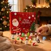 Festival Advent Calendar Merry Christmas Calendar, with 24 Stress Relief Squeeze Toys, Days Xmas Countdown Box, Holiday Party Gift Toys