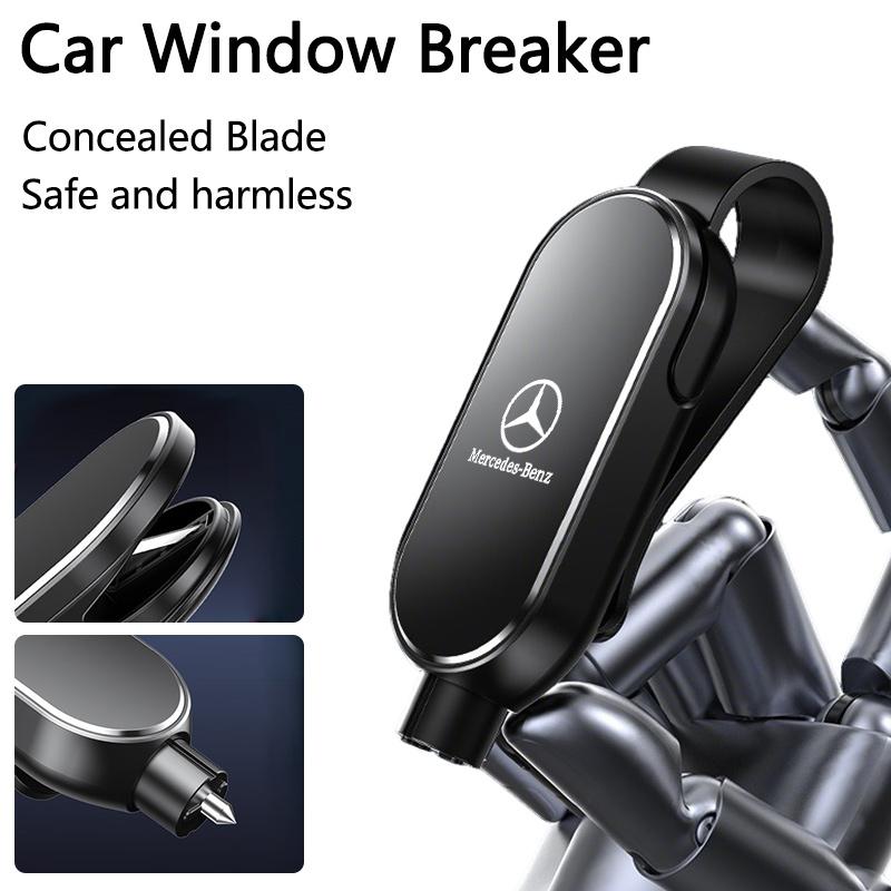 For Mercedes Benz Car Emergency Window Breaker Seatbelt Cutter Portable Escape Tool Auto Safety Hammer Vehicle Emergency Sticker PI1