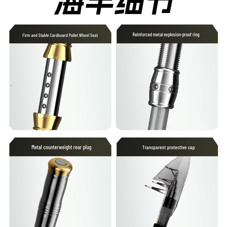 Super Light, Super Hard Long-Casting Sea Fishing Rod for Boat Fishing