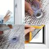 Verdunkelungs-Aluminiumfolien-Fensterfolie mit Saugnapf Doppellagige Wärmedämmung Sichtschutzfolie Glas Anti-UV Sonnenschutzfenster