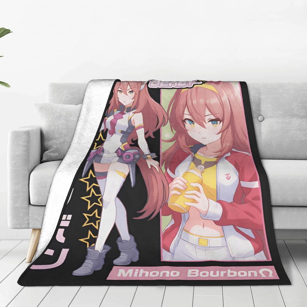 Suzuka Horse Girl Prettys Derbys Plush Blanket Kids Adult Flannel Throw Blanket For Living Room Warm Soft Quality Bedspread