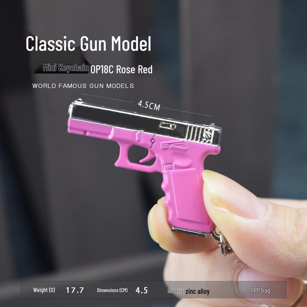 PUBG Winner Winner Chicken Dinner P18C Rose Red Alloy Keychain Pendant