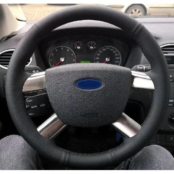 CARDAK Black Artificial Leather Hand-stitched Car
